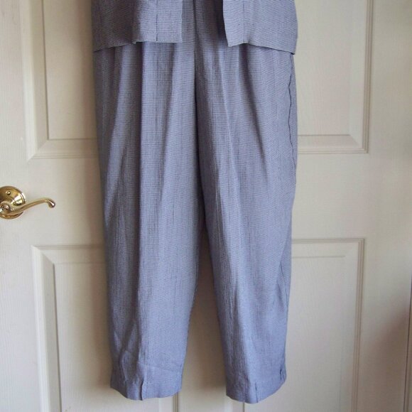petite sophisticate pants suit check with flowers - Picture 6 of 8